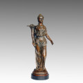 Estatua de Arte Femenino Figura de Bronce Jardín Escultura Flor Señora Latón Estatua TPE-549/550